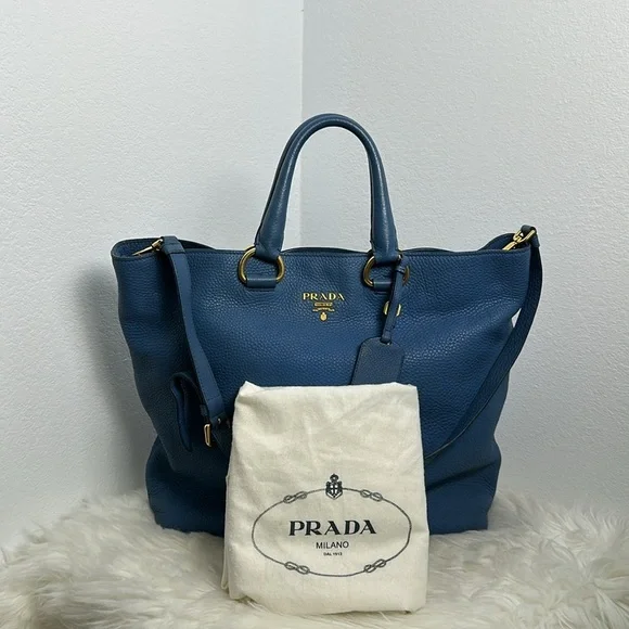 💯 Authentic Prada Two-Way Leather Tote Bag🍀 - Picture 6 of 17